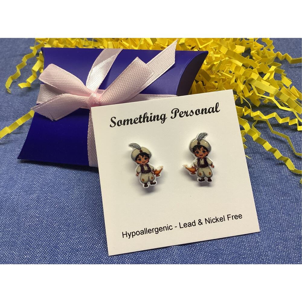 Aladin - Disney Inspired Stud Earrings - Gift Boxed - Chibi Cute